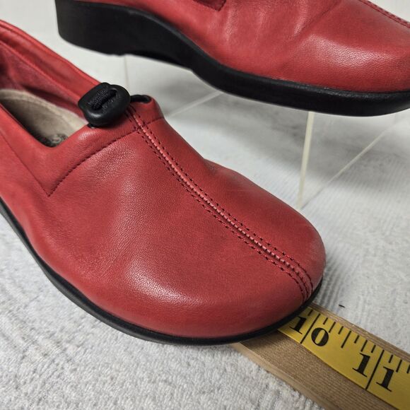 Arcopedico Red Leather Mary Janes 37 Sustainable Arch Support Comfort Cottage - Picture 6 of 8